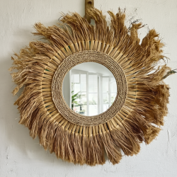 Gen4 Place the uploaded handmade bamboo product realistically on a wall The wall should lo 10032445