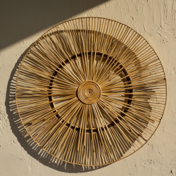 Gen4 Place the uploaded handmade bamboo product realistically on a wall The wall should look 152643